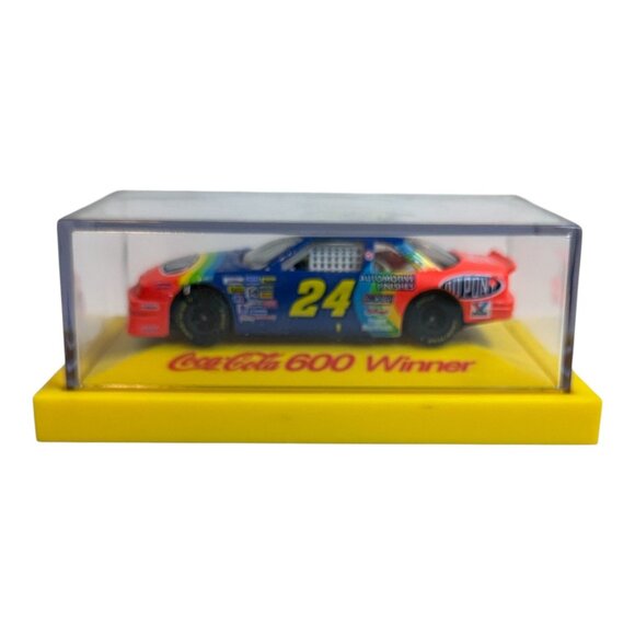 Jeff Gordon Coca-Cola 600 Winner Diecast Car Display May 29 1994 Chevrolet Lumin - Picture 3 of 7
